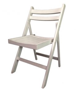 Aluguer de cadeiras de madeira branca