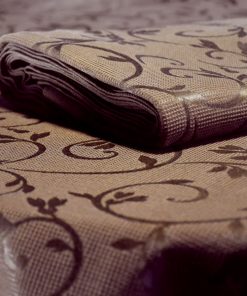 toalha de mesa castanha arabesco