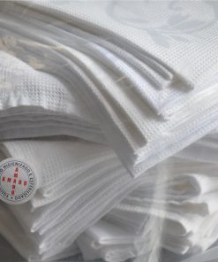 aluguer guardanapo branco arabesco