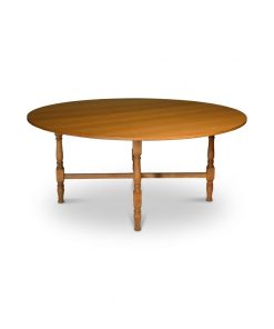 aluguer de mesa de madeira redonda