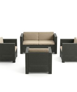 aluguer conjunto sofás ratan